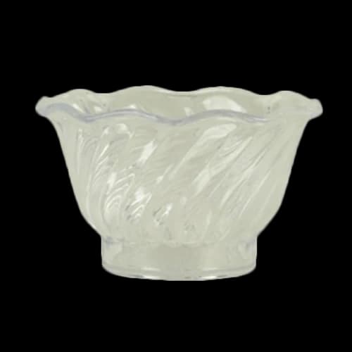 Thunder Group PLDs005C Clear Plastic Tulip Dish | Case of 12 — main image