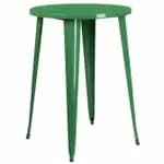 Flash Furniture CH-51040-40-WH-GG Square Bar Height Metal White Table — view 5