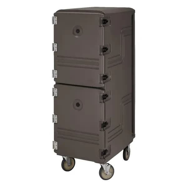 Cambro Camcart 1826DBCSP131 Insulated Dark Brown Front Loader Food Carrier — view 2