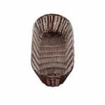 Tablecraft 2472 Black Rectangular Woven Basket 9" x 6" x 2-1/2 | Case of 12 — view 3