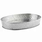 Tablecraft 10036 Lattice Stainless Steel Oval Platter 9-1/2" x 6" x 2-1/8" — view 3