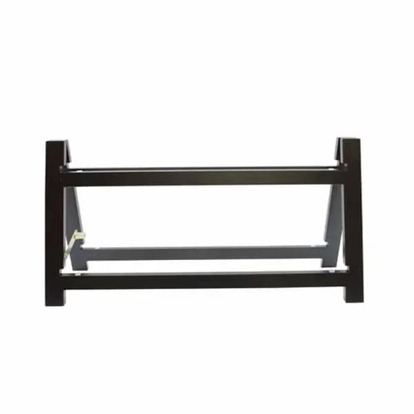 Tablecraft RMG2BK Frostone Black Wood 2-Tier Riser Frame 23" x 8" x 11-1/2" — main image