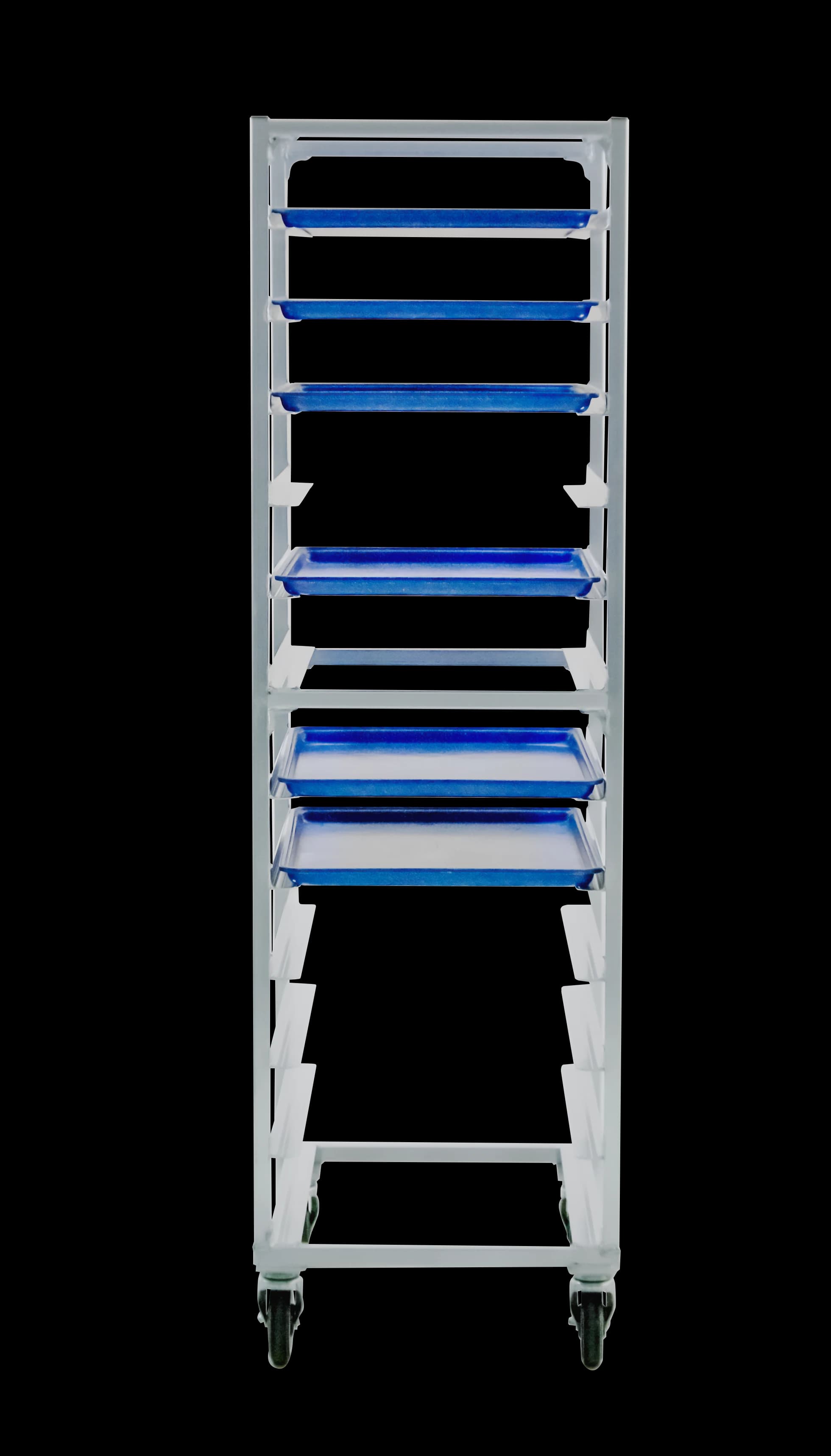 Carter-Hoffmann® O8612 Portable Aluminum Pan Rack Single Width Open Style End-Loaded 12 Pan Capacity — view 2