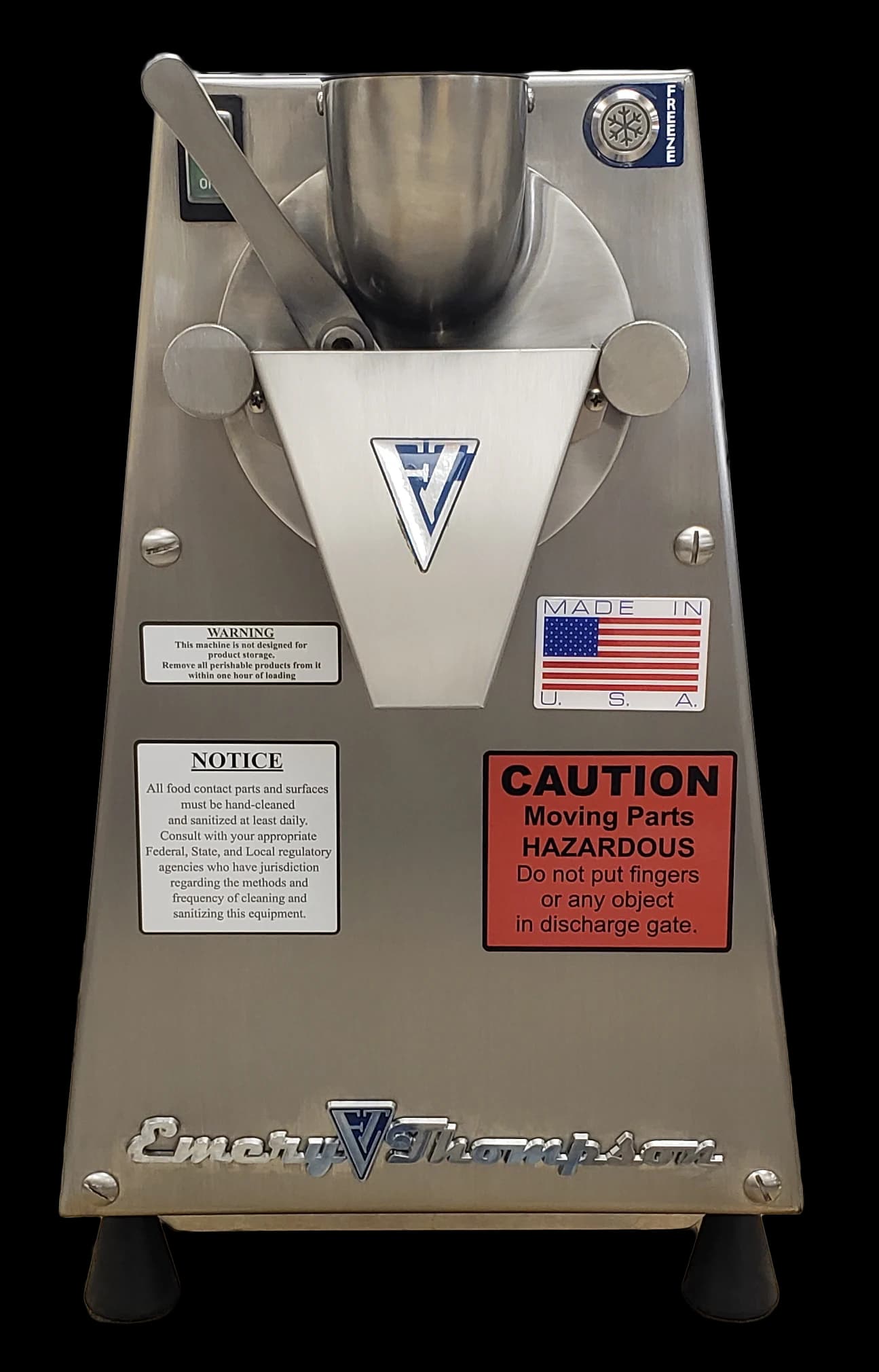 Emery Thompson CB-200 Freestanding Batch Dessert Dispenser Air-Cooled 1 Flavor Custard, Gelato, Ice Cream, Italian Ice, Sorbet — 115V, 1PH