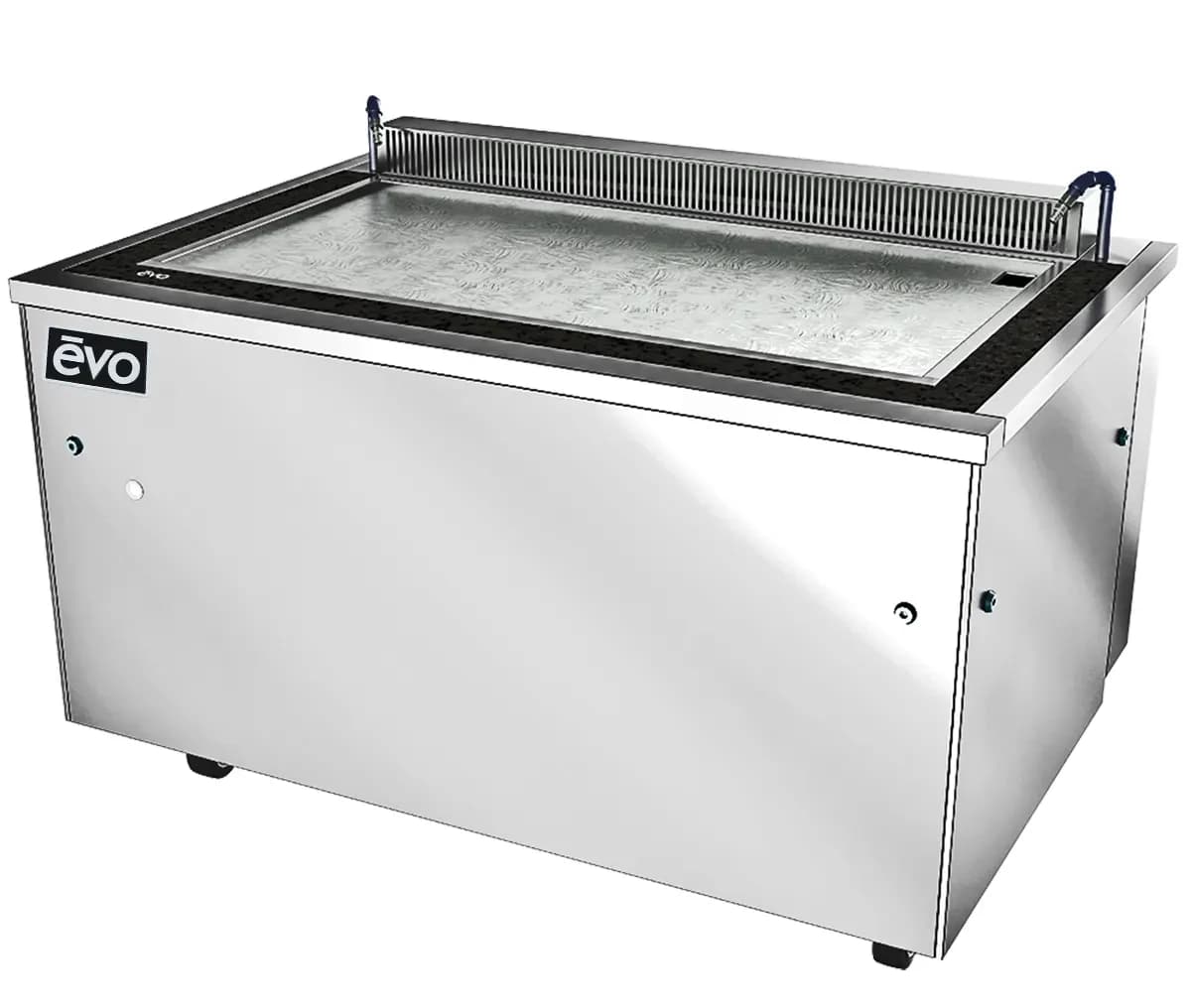 EVO 10-0600-EVT Electric Freestanding Griddle 48 Inch Wide Digital Control Rectangle Polished Steel Thick Plate Heavy-Duty — 208V, 3PH