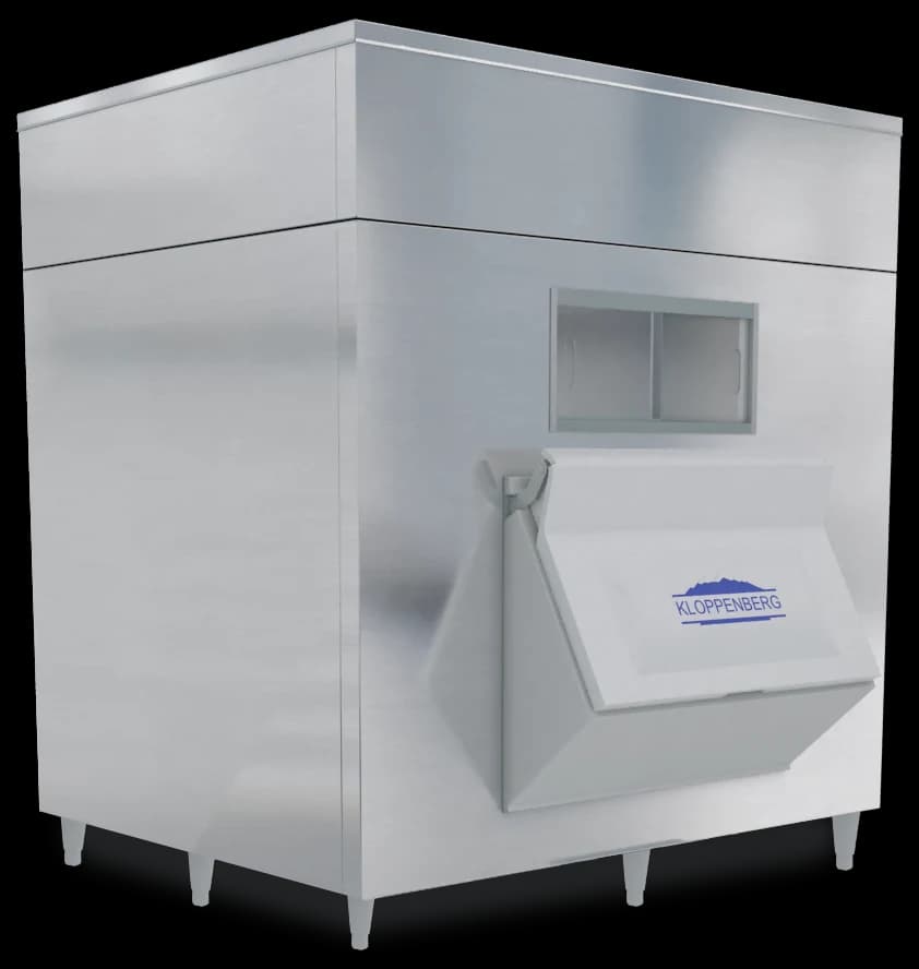Kloppenberg 2415-SBB Ice Storage Bin 2725 Pound Capacity Stainless Steel Interior — main image