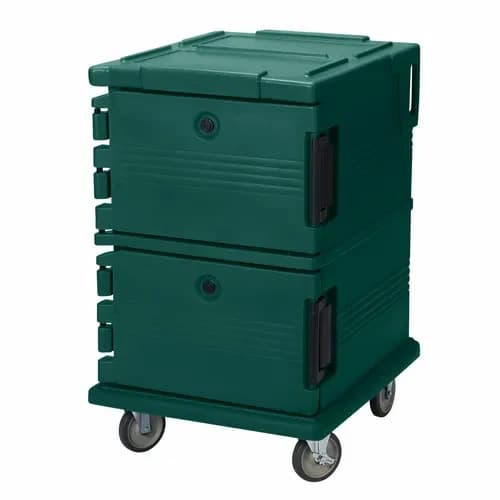 Cambro Ultra Cam Cart UPC1200519 Insulated Green Front Loader Food Carrier — view 2