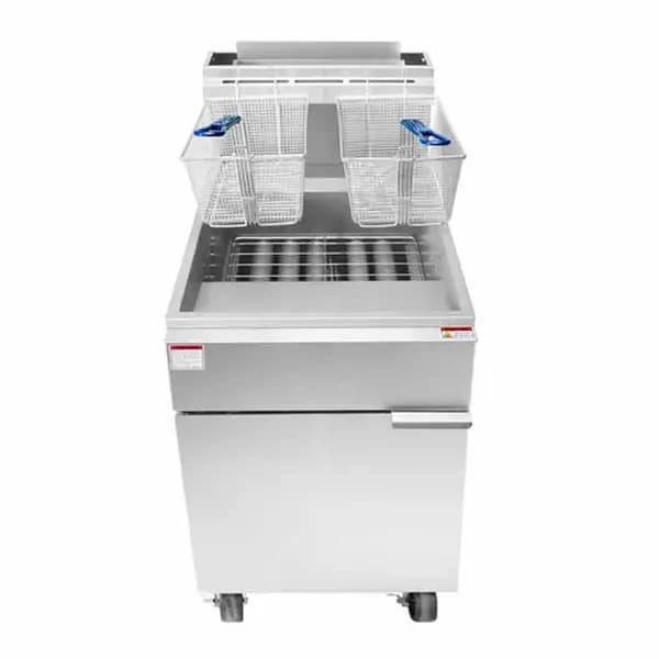 Atosa ATFS-75 Liquid Propane 75 lb. Floor Fryer 150,000 BTU — view 2