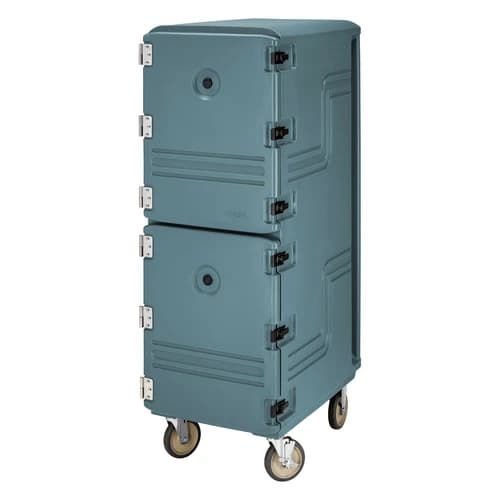 Cambro Camcart 1826DBC401 Insulated Slate Blue Front Loader Food Carrier — view 2