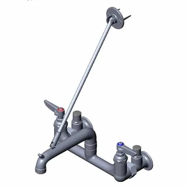 T&S B-0661-POL 8" Wall Mount Service Sink Faucet — view 2