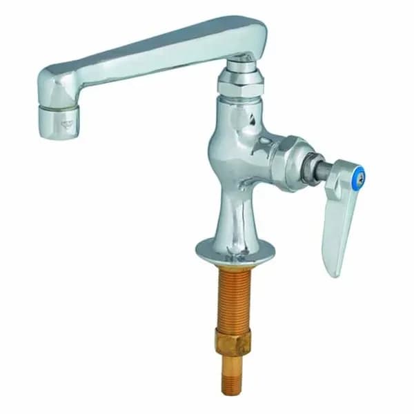 T&S B-0208-CR Single Hole Deck Mount Temp Faucet with 6" Spout Faucet — view 2
