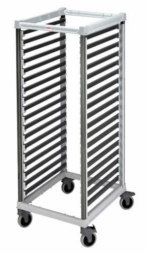 Cambro Camshelving UGNPR21F36480 18-Full Size Speckled Gray Food Pan Trolly 32-1/8"W X 25-3/8"L X 67-1/5"H — main image