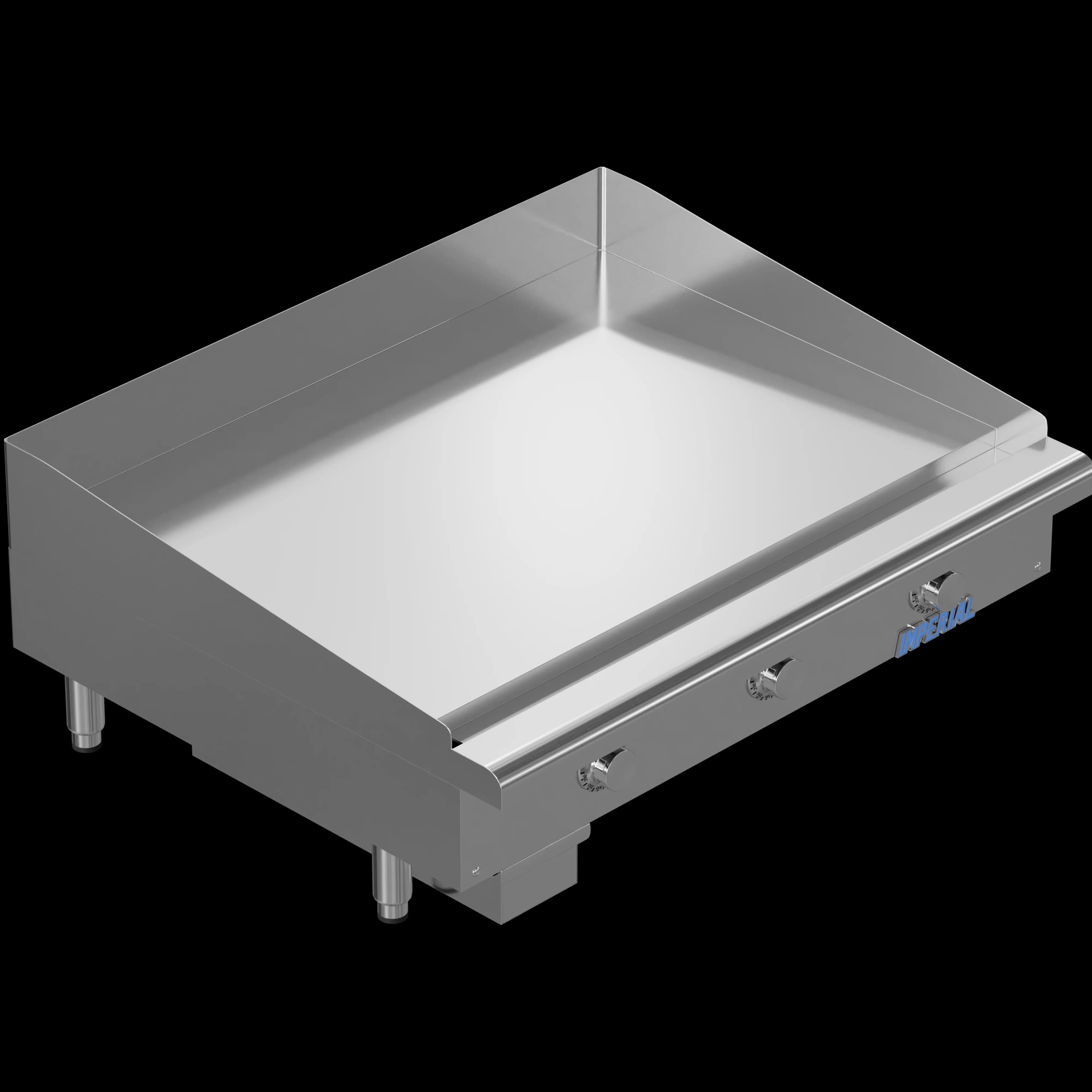 Imperial ITG-36-E Pro Series Electric Countertop Griddle 36 Inch Wide Thermostatic Control Rectangle Polished Steel 0.5 Inch Thick Plate Heavy-Duty — 480V, 3PH — view 7