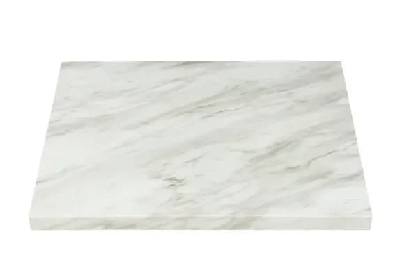 Modesto 24" x 30" Rectangular Faux White Marble Table Top — main image