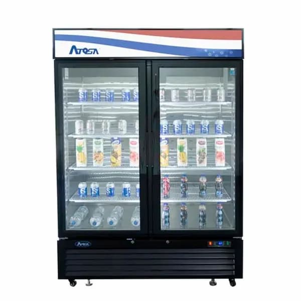 Atosa MCF8723GR 43.8 cu. ft. 2-Swinging Door Refrigerator Merchandiser 54-3/8"W — view 2