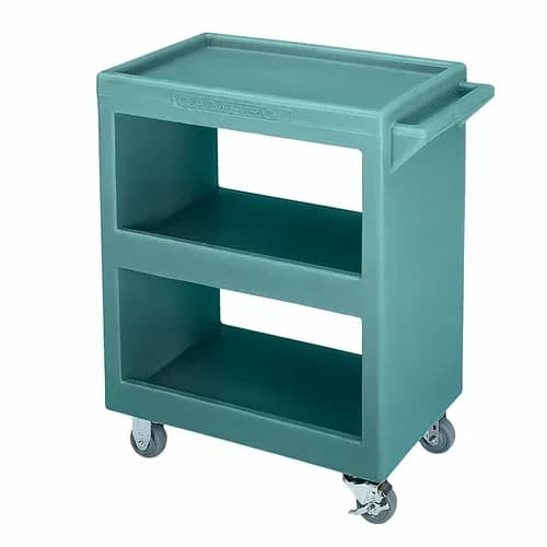 Cambro BC2254S401 3-Shelf 350 Lb. Capacity Slate Blue Utility Bus Cart — view 2