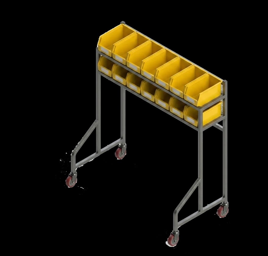 Carter-Hoffmann® SS72 Tray Line Starter Station 16 Storage Bins