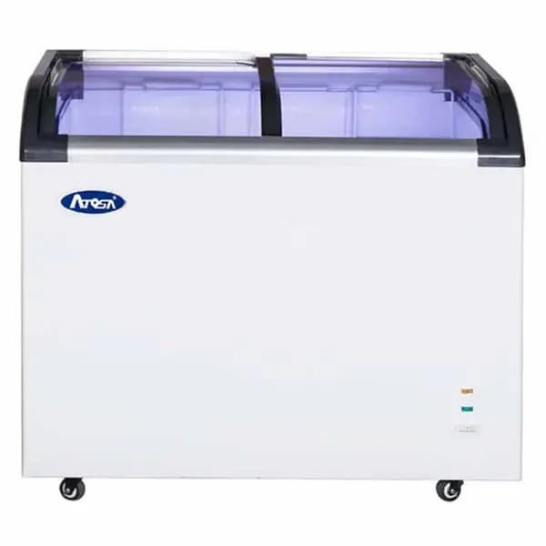 Atosa MMF9110 9.6 cu. ft. Curved Glass Top Display Freezer 40-3/4"W — main image