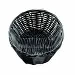 Tablecraft 2418 Black Oblong Woven Basket 15" x 6" x 3 | Case of 12 — view 6