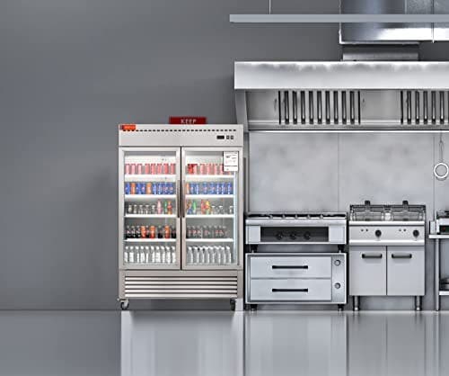 Westlake WKR-49BG Glass Door Merchandiser Refrigerator 2 Door 33-40°F — view 4