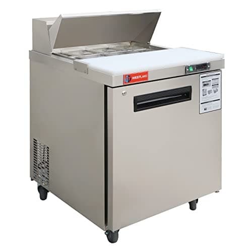 Westlake WKSR-27B Salad Prep Table Refrigerator 1 Door 33-40°F