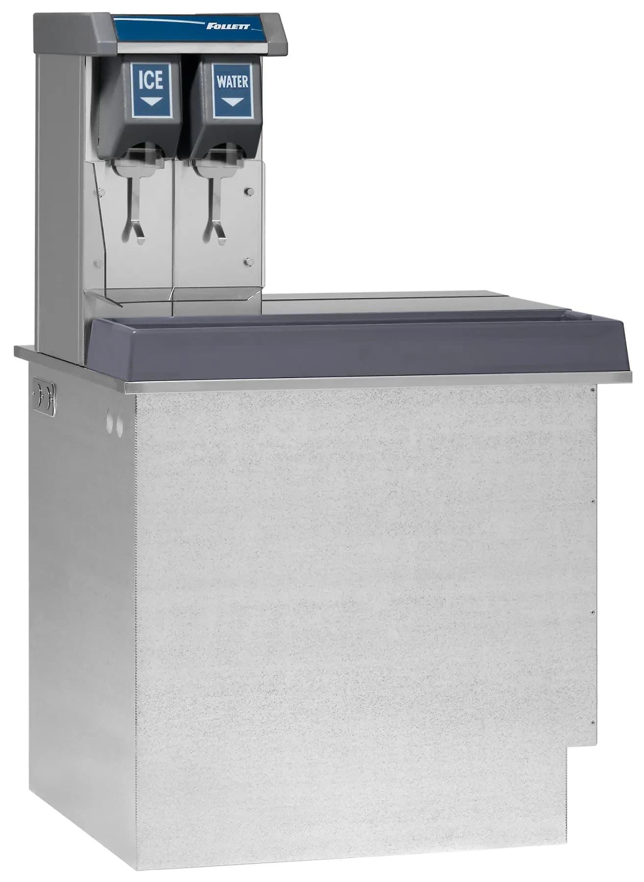Follett Vision™ Series VU155N0LL Drop-In Ice and Water Dispenser 150 Pound Storage Lever Dispense Cube, Nugget Style Ice — 115V, 1PH