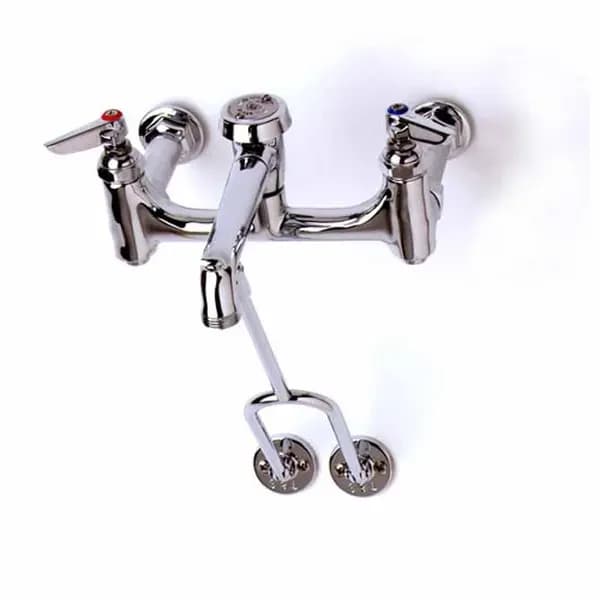 T&S B-0655-BSTP 8" Wall Mount Service Sink Faucet — main image