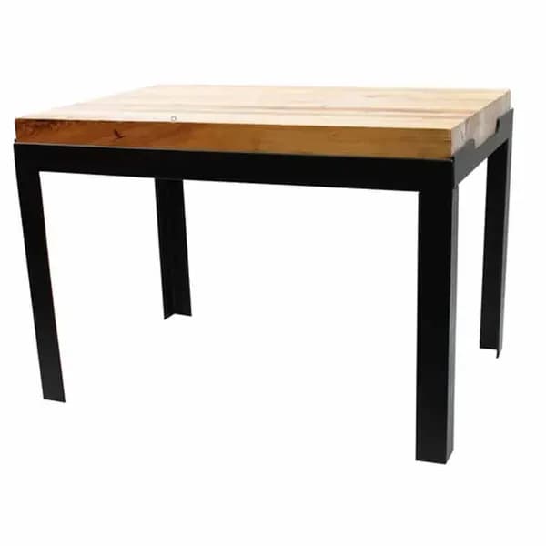 Tablecraft BBR181212 Butcher Block Riser with Black Metal Frame 18-1/2" x 12-1/2" x 11-3/4" — view 2