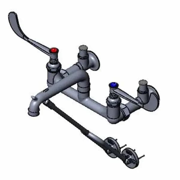 T&S B-0651-06 8" Wall Mount Service Sink Faucet — main image