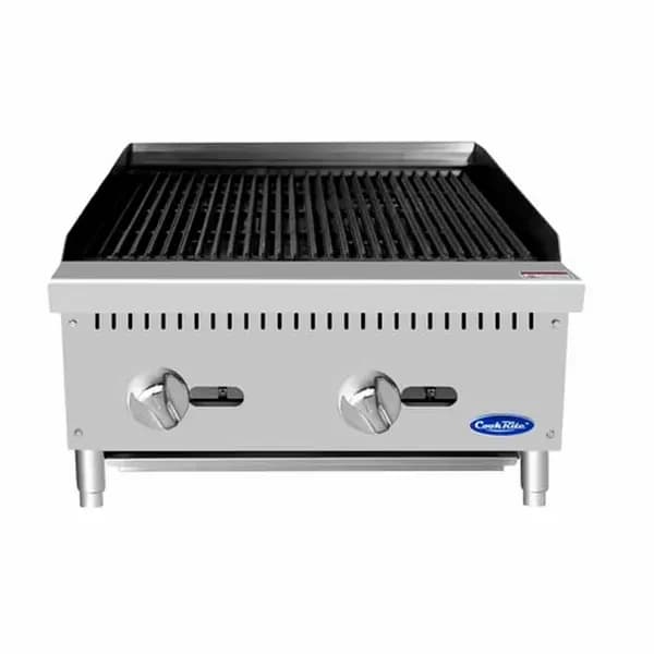 Atosa ATCB-24 Gas 70,000 BTU Lava Rock Charbroiler 24"W — main image