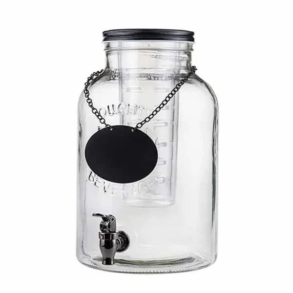 Tablecraft 10090 2-Gallon Cold Beverage Dispenser with Infuser and Ice Core — view 2
