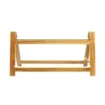 Tablecraft BBR181212 Butcher Block Riser with Black Metal Frame 18-1/2" x 12-1/2" x 11-3/4" — view 5