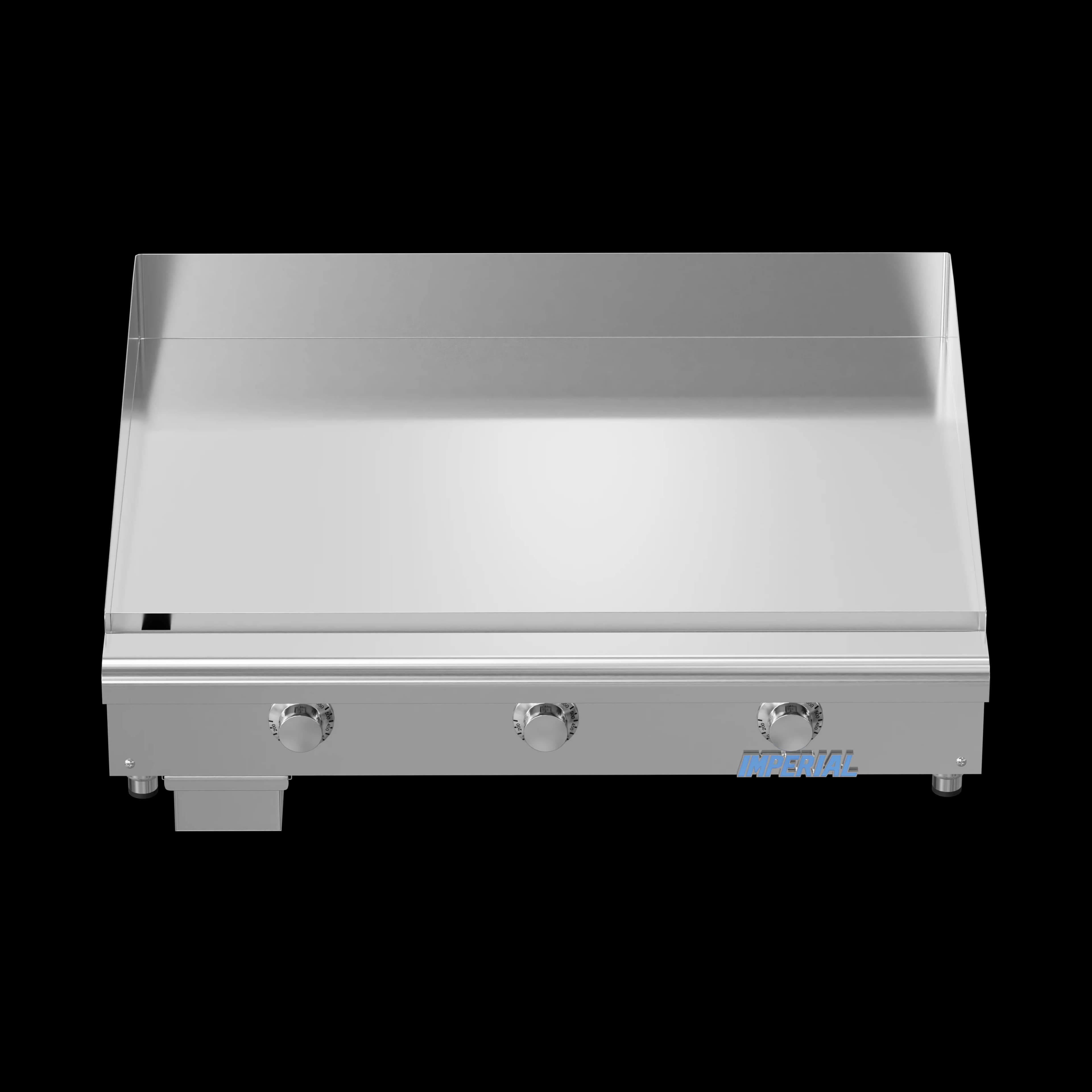 Imperial ITG-36-E Pro Series Electric Countertop Griddle 36 Inch Wide Thermostatic Control Rectangle Polished Steel 0.5 Inch Thick Plate Heavy-Duty — 480V, 3PH — view 5