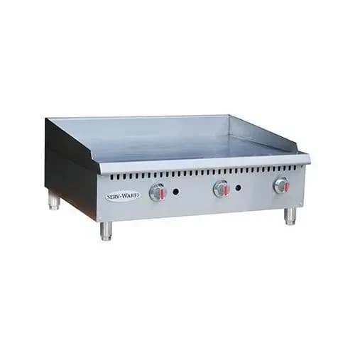 Serv-Ware STGS-24 Thermostatic Gas Griddle 24" — main image