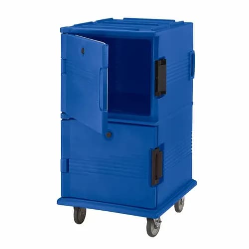 Cambro Ultra Cam Cart UPC1600HD186 Insulated Navy Blue Front Loader Food Carrier — main image