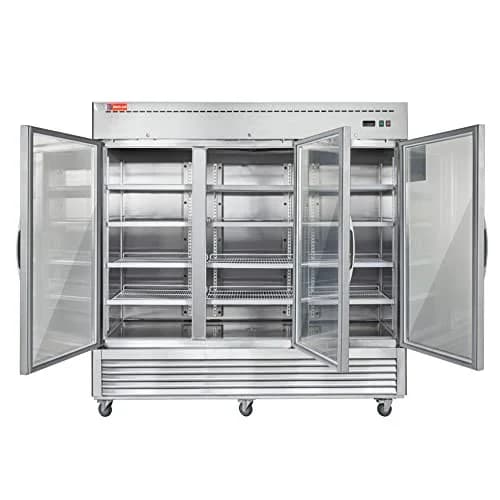 Westlake WKR-82BG Glass Door Merchandiser Refrigerator 3 Door 33-40°F — view 2