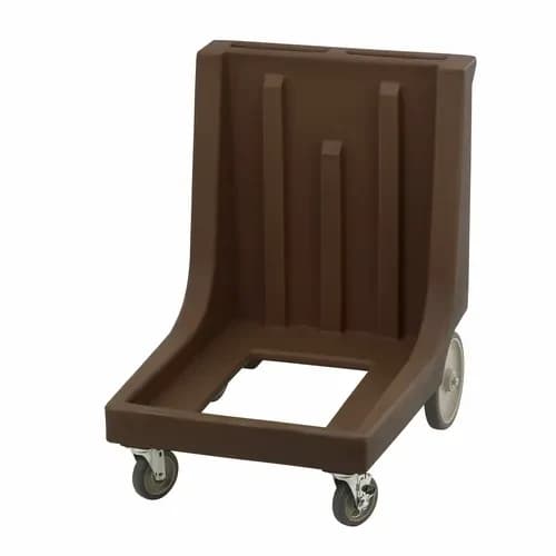 Cambro Camdolly CD1826MTCHB131 Open Frame Dark Brown Food Carrier Dolly With Handle — view 2