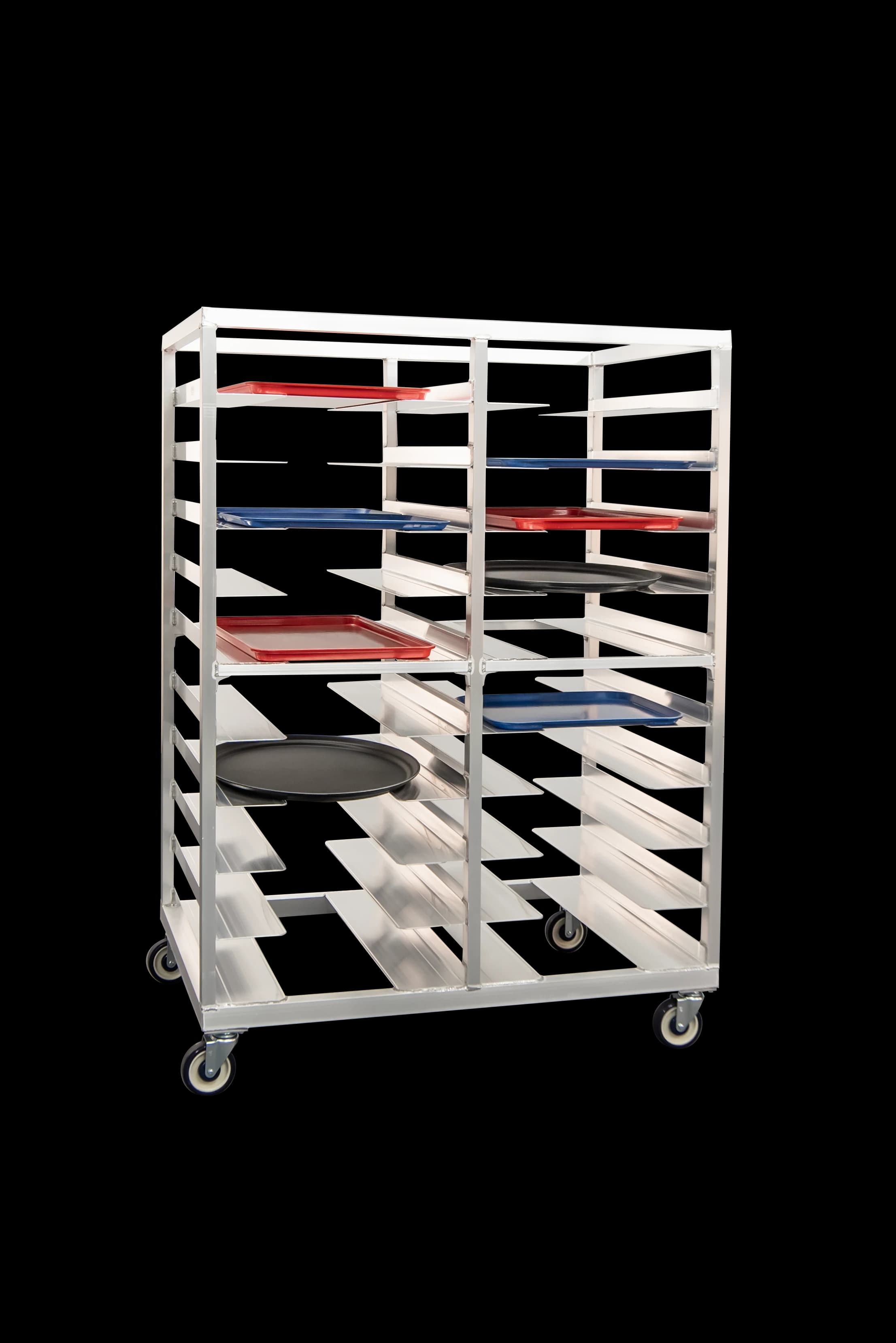 Carter-Hoffmann® O1620 Portable Aluminum Pan Rack Double Width Mobile Style End-Loaded 20 Pan Capacity — view 2