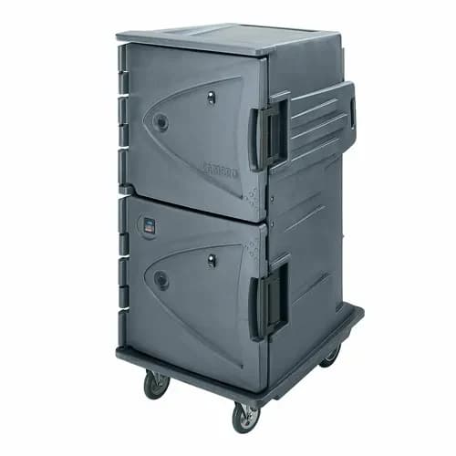 Cambro Camtherm CMBH1826TSC191 Granite Gray Hot Cart — view 2