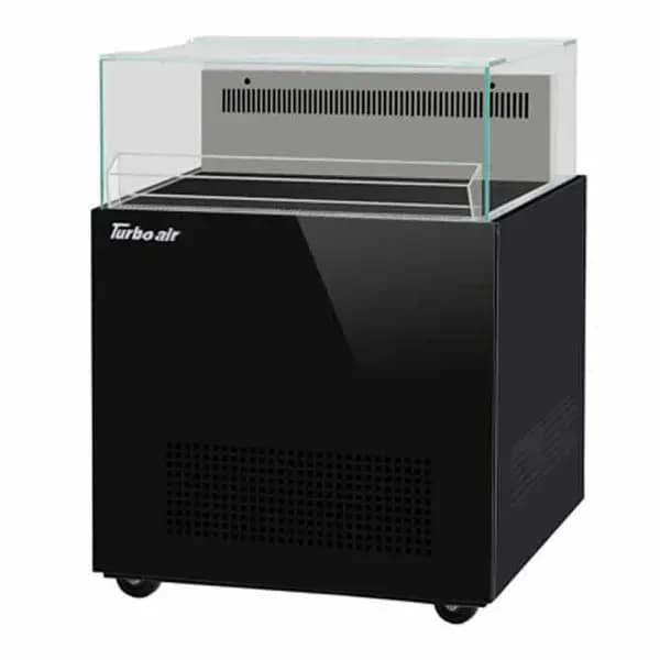 Turbo Air TOS-30NN-B Open Black Sandwich and Cheese Display Case Merchandiser 30"W — view 2