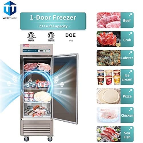 Westlake WKF-23B Reach-In Freezer 1 Door -8-0°F — view 5