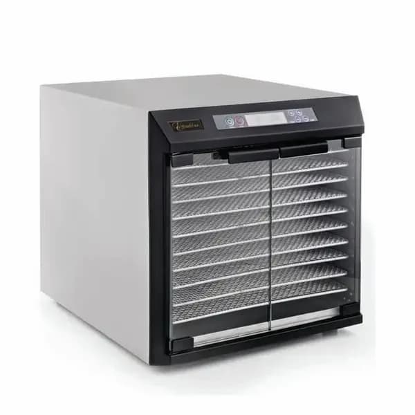 Excalibur EXC10EL Stainless Steel 10-Tray Food Dehydrator with Digital Controls and Clear Doors — main image