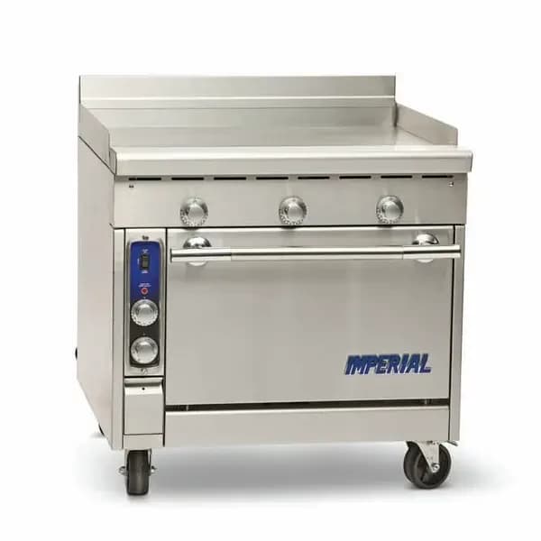 Imperial IHR-GT36-E-XB 208V, 3PH Electric Range with 36" Griddle-Storage Base 36"W — view 2