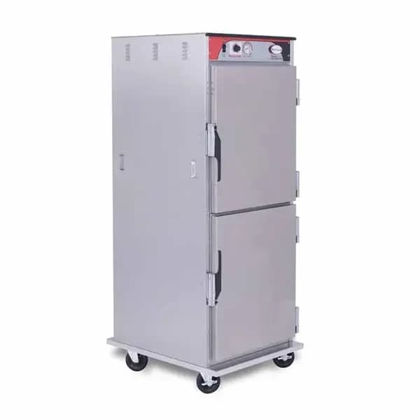 BevLes HTSS74W124 Insulated Solid Dutch Doors Full Height Heated Holding Cabinet 28"W — view 2