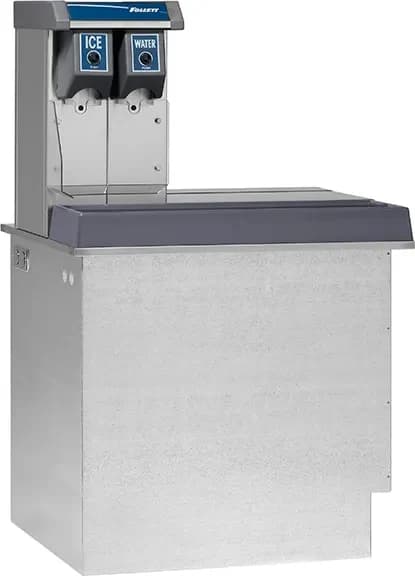 Follett Vision™ Series VU155N0LP Drop-In Ice and Water Dispenser 150 Pound Storage Push-Button Dispense Cube, Nugget Style Ice — 115V, 1PH
