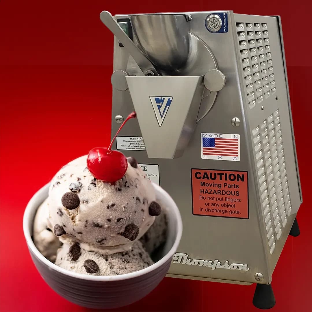 Emery Thompson CB-200 Freestanding Batch Dessert Dispenser Air-Cooled 1 Flavor Custard, Gelato, Ice Cream, Italian Ice, Sorbet — 115V, 1PH — view 2