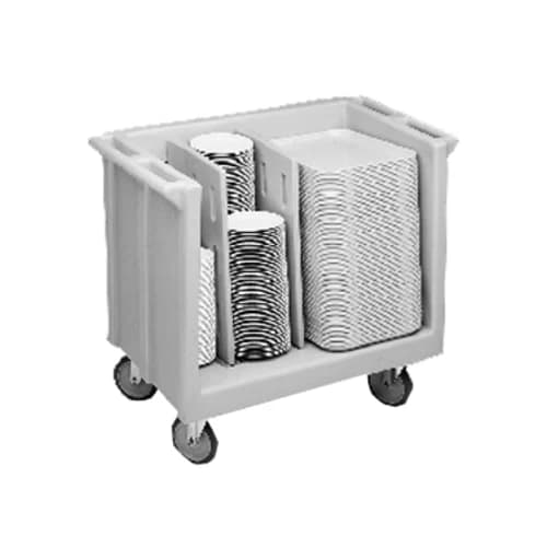 Cambro TDC30615 Polyethylene 2 Charcoal Gray Dish Caddy With 2 Adjustable Dividers — view 2