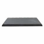 Tablecraft MG3 Frostone Black Slate Rectangular Melamine Serving Tray 12-3/4" x 6-7/8" — view 5
