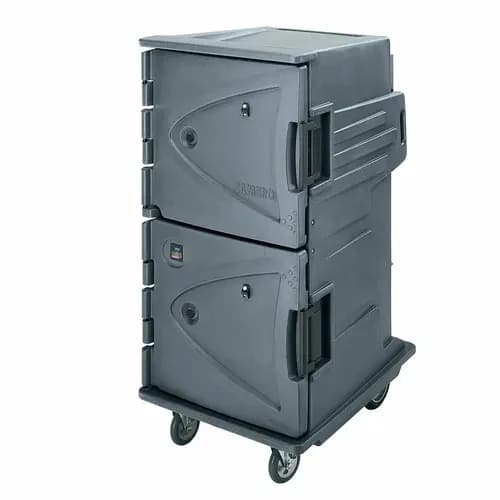 Cambro Camtherm CMBH1826TBF191 Granite Gray Hot Cart — view 2
