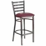 Flash Furniture XU-DG-TP0004-30-GG Silver Galvanized Steel Bar Stool — view 5